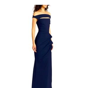 CHIARA BONI LA PETITE ROB floor length dress in Blue Notte Size 2